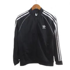 アディダスオリジナルス adidas originals SST 美品 トラックジャケット ジャージ ブルゾン L 黒 スリーストライプス ジップアップ/HW