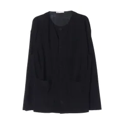 ZARA ストライプ ゴーリ リーヴ パータン ラウンド オーバーサイズ カーディガン ブラック XL
