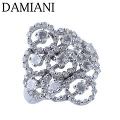 DAMIANI フラワーフルダイヤモンドリング ダミアーニ証明書付き - メルカリ