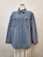 人気 スローブイエナ LE DENIMライトオンスクロップドシャツ ライト