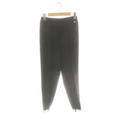 ノーリーズ Nolley's 24SS ウォッシャブル 愛され裾 オーガンジーパンツ テーパード センタープレス 36 黒 /NR ■OS