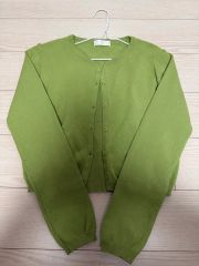 FOXEY NEW YORK アッパースタンダード カーディガン 40 緑 - メルカリ