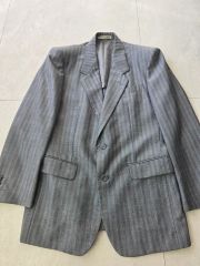 ISAIA イザイア セットアップ スーツ グレー ストライプ 44 8R - メルカリ