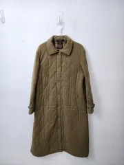 ダックス カーキ キルティング ロング コートのサムネイル