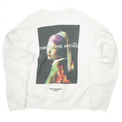 A4A エーフォーエー 25AW CREWNECK VERMEER フェルメール 真珠の耳飾りの少女 クルーネックスウェット Free WHITE トレーナー LHP 裏毛 サンプル品 トップス g26297のサムネイル
