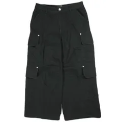 Danke Schon ダンケシェーン 25SS DUCK FLARE BAGGY CARGO PANTS ダックフレアバギーカーゴパンツ UNS25140 L BLACK ワイド ボトムス g26292のサムネイル