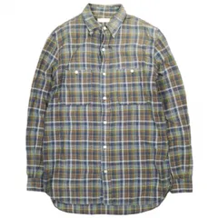 CLASS クラス 日本製 CHECK L/S SHIRTS チェックワークシャツ CBFA15UNIA 2 BROWN/NAVY 長袖 トップス g26490のサムネイル