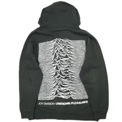 PLEASURES x JOY DIVISION プレジャーズ ジョイディビジョン 別注 1stアルバム Unknown Plesures ZIP UP HOODIE 波形デザイン 裏起毛 スウェットジップアップパーカー XL BLACK トップスのサムネイル