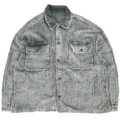 Danke Schon ダンケシェーン 25AW 2.5W CHEMICAL CODUROY SHIRT ケミカルコーデュロイシャツ Free グレー サンプル品 LHP オーバーサイズ CPO 長袖 トップス g26352のサムネイル