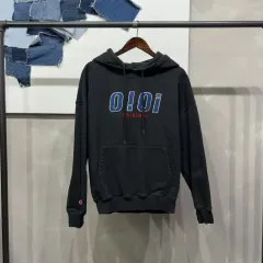 (95) O!Oi レディース カジュアル ストリート 刺繍 起毛 フードTシャツのサムネイル