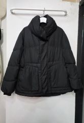 theory 2WAYハイネックダウンコート 黒 S あったか ボリュームネック 