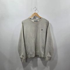 美品 ポロラルフローレン 短丈 裏起毛スウェット グレー L - メルカリ