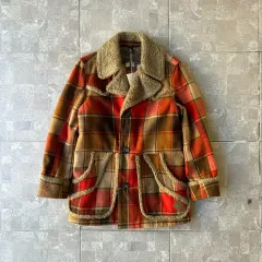 90s DIESEL ヴィンテージ シェルパ 3B CHECK コート Sのサムネイル