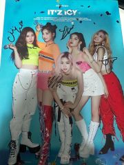 itzy 直筆 サイン 入り ポスター ワーナー ミュージック 当選品 c賞