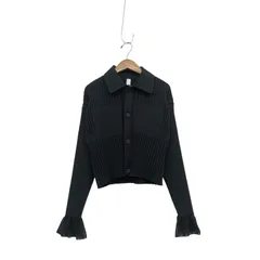 2026SS CFCL シーエフシーエル FLUTED LUCENT CROPPED SHIRT CARDIGAN 袖口フレアフルーテッドクロップドカーディガン 3 CF011KE098JP00のサムネイル