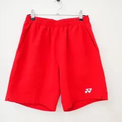 古着　YONEX 　メンズショートパンツ　ヨネックス　レッド系　赤色　ベリークール　Sサイズ　VERY COOL　ポケットありのサムネイル
