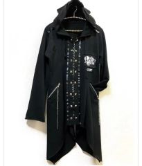 Y2 Ozz Croce オッズクローチェ 黒 袖龍柄 フルジップ ジャケット