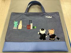 限定品 ファミリア70周年JALコラボ デニムバッグ - メルカリ