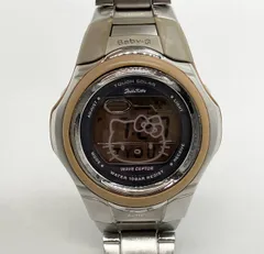 ジャンク 【ジャンク】【稼動品】CASIO カシオ Baby‐G MSG-900D ハローキティ 電波ソーラー タフソーラー デジタル 腕時計 ベルトコマ外れ