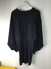 【VIS】 パフスリーブスウェットワンピース　サイズF
