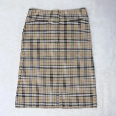 美品 グッチ スカート GG モノグラム 総柄 レザー フロントジッパー M