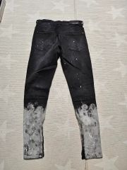 希少LUV maison レオパード柄 ダメージ加工デニム ジーンズ ブラック