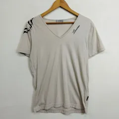 MEN'S TENORAS メンズティノラス Tシャツ 半袖 Vネック トライバル モチーフ Y2K コットン ベージュ系 M E97のサムネイル