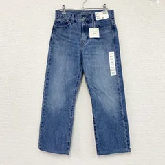 UNIQLO　ユニクロ　JW ANDERSON　ストレートジーンズ　デニムパンツ/ジーンズ　ジップフライ　インディゴ　W24サイズ　古着