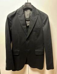 イタリア製 Dsquared2 50 ウールテーラード シングル クラシコ 黒 