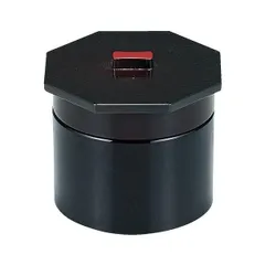 武蔵野飯器/おひつ 〔黒刷毛目内朱 2段 A〕 118×110×高さ102(直径101×高さ67)mm 日本製 〔和食 レストラン〕