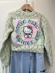 Rady レインボーハローキティ ロンT ブラック Sサイズ 新品未開封