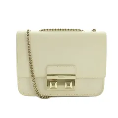 フルラ FURLA チェーンショルダーバッグ ミニ レザー 白 ホワイト /MI ■OS