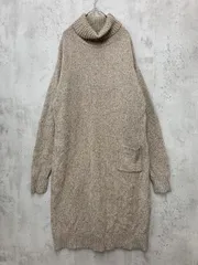 BEAUTY&YOUTH ビューティーアンドユース ウール タートルネック ニット ワンピース グレー系 ■◇ レディース