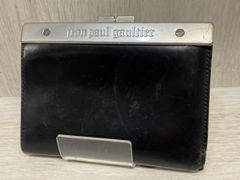 葡萄ぱんジャンポールゴルチエ 二つ折り財布 がま口 レザー メタルプレート 葡萄ぱん様専用ジャンポールゴルチエ 二つ折り財布 がま口 レザー