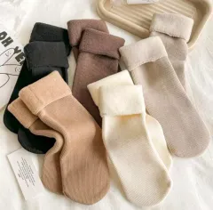 起毛裏地 保温靴下 5 pcs 出品 (新品)