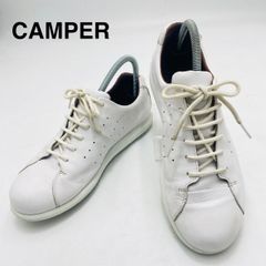 極美品【CAMPER カンペール】レザースニーカー 白 39 シボ加工 厚底 極美品【CAMPER カンペール】レザースニーカー 白 39 シボ加工 厚底