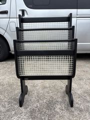 80-90s カリモク マガジンラック レトロモダン ミッドセンチュリー