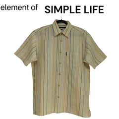 element of SIMPLE LIFE　エレメントオブシンプルライフ　半袖シャツ　イエロー　Lのサムネイル