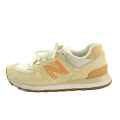 ニューバランス NEW BALANCE スニーカー シューズ スエード切替 US6.5 23.5cm ベージュ オレンジ WL574RD2 /MI ■OS