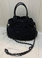 ✨極美品✨☘️ワイヤーバッグ☘️✨ハンドバッグ✨サテンリボン