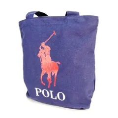 POLO トートバッグ ネイビー ポロ 鞄 キャンバスのサムネイル