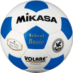 ミカサ MIKASA サッカー サッカーボール 検定球 4号 ホワイト ジュニア 学校体育用品 クラブ 部活 レクリエーション レジャー ボール遊び 軽量 練習 トレーニング リフティング  SVC402SBC WB ホワイト×ブルーのサムネイル