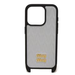 miu miu マテラッセ iPhone 15用 スマホショルダー (正規品) - メルカリ