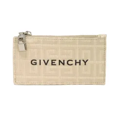 Givenchy ジバンシー ロゴ フラグメントケース グレージュ ブラック バイカラー コットン レザー カードケース パスケース 名刺入れ ミニウォレット 財布 4G エンブレム モノグラム ナチュラル コインケース BK60DNK1LFのサムネイル