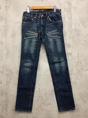 CUNE キューン ジーパン 4連うさぎ ひげ ジップフライ デニムパンツ size27/青 ■■◎レディースのサムネイル