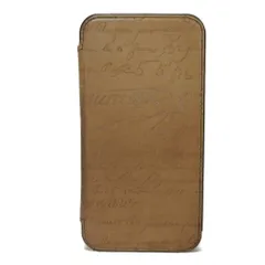 Berluti ベルルッティ スクリットレザー iPhone 14 Pro フォリオ ヴェネチア カーフ ブラウン 手帳型 カリグラフィ アイスゴールド スマホケースのサムネイル