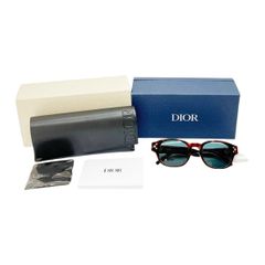 Dior】ディオール サングラス CDロゴ ブルー 付属品完備⁠ 極美品 