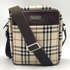 未使用級】バーバリー ショルダーバッグ スモークバチェック スクエア
