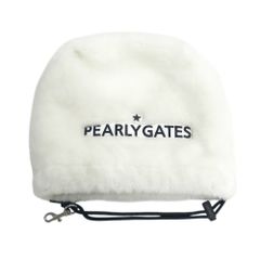 美品 パーリーゲイツ ショルダーパッド キャディバッグ 白 紺 ネイビー