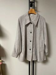 Eaphi big collar botanical half jacket - メルカリ